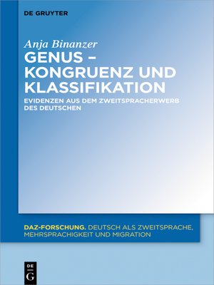 cover image of Genus – Kongruenz und Klassifikation